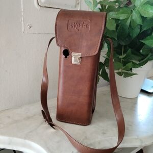 VTG Mada Medical Oxygen Tank Bag Leather Carrier Case